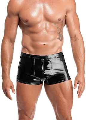 VOLTAGE PVC SHORTS aus Lack