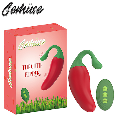 The Cutie Red Pepper Mini Vibrator-Ei mit Fernbedienung