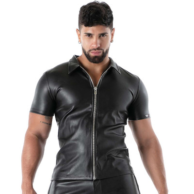 Kinky Zipped Vest Black