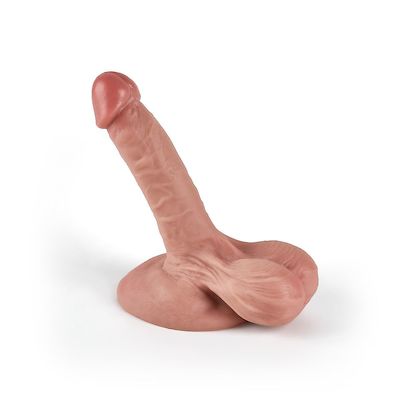 18cm Realistischer Dildo mit Hoden & Dual Density