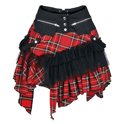 Cat Skirt Tartan