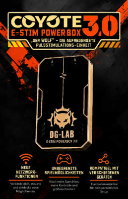 DG-LAB Coyote 3.0 – E-Stim Powerbox mit 2 Kanälen zur Elektrostimulation