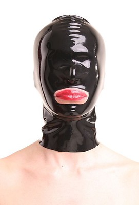 Latex-Maske mit Reißverschluss