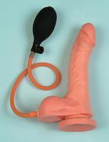 Penis mit Hoden und Pumpe 19cm