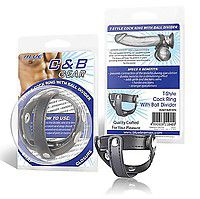 BLUE LINE C&B GEAR T-Style Cock ring with Ball Divider