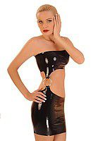 Latexkleid bauchfrei