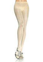 Opaque Sheer To Waist Tights With Cotton Crotch