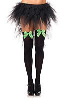 Nylon Over The Knee With Bow