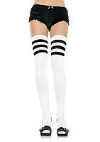 Athlete Thigh Highs With 3 Stripe Top