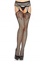 Netzstrumpfhose Floral