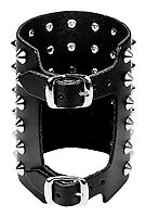 Lederarmband / 6 R. Spitznieten