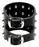 Lederarmband / 4 R. Spitznieten