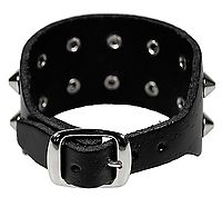 Lederarmband / 2 R. Spitznieten