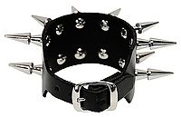 Lederarmband / 2 R. 2,5 Cm Conenieten