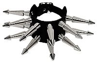 Lederarmband / 2 R. 4,5 Cm Conekillernieten