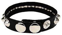 Kunstlederarmband / 1 R. Spitznieten