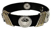 Kunstlederarmband / Conchos
