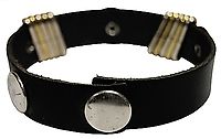 Kunstlederarmband / Conchos