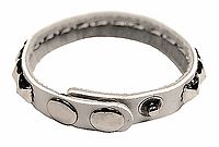 Kunstlederarmband / Pyramidennieten