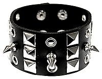 Dreireihiges Armband aus Kunstleder