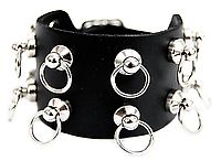 Lederarmband - Ringe
