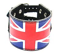 Lederarmband mit Flagge Großbritanniens