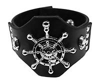 Armband - Ruder und Totenkopf Applikation