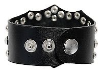 Lederarmband - Joker Totenkopf