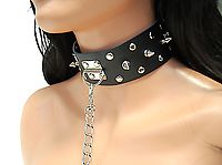 Lederhalsband - Killernieten