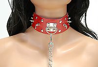 Lederhalsband - Killernieten