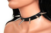 Lederhalsband / 3 cm & 4 cm Conenieten