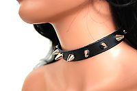 Lederhalsband / 1,5 cm Conenieten