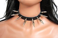 Lederhalsband / 4,5 cm & 3,5 cm & 2,5 cm Killernieten