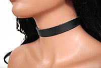 Lederhalsband / Uni 1,8 cm