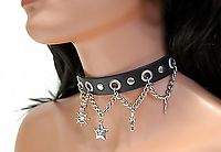 Kunstlederhalsband / Sailor & Chains