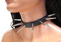 Lederhalsband / 3,8 cm Conenieten