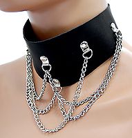 Lederhalsband - Ketten
