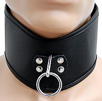 Lederhalsband - Ringe