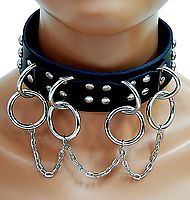 Lederhalsband - Ringe und Ketten