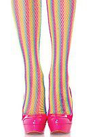 Rainbow Fishnet Pantyhose