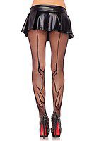 Micronet Net Flame Backseam Pantyhose