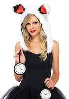White Rabbit Furry Hood