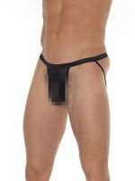 Slip (G-String) mit Sportträgern schwarz