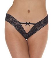 Romantischer Spitzenslip mit Schleife