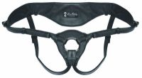 LUX FETISH Patent Leather Strap-on Harness black