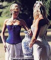 Satin-Korsett gerade