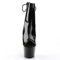 Plateau Schnürstiefelette ADORE-1018 Lack schwarz