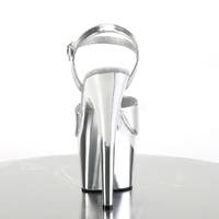 Plateau Sandalette ADORE-709 Kunstleder silber