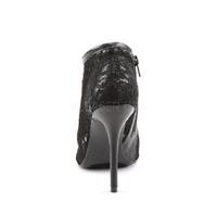 Peep Toe Stiefelette AMUSE-56 schwarz
