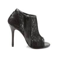Peep Toe Stiefelette AMUSE-56 schwarz